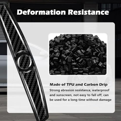 4PCS Carbon Fiber Car Door Protector Edge Guards,Thicker Door Guard for Cars Provides Impact and Anti-Scratch Protection,Universal Self-Adhesive Doors Protectors for Vehicles