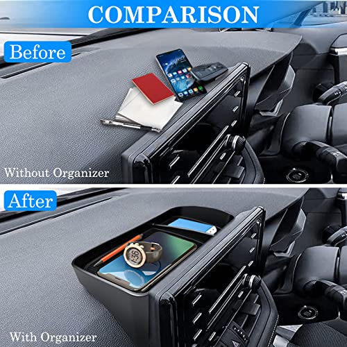 DIAMOOKY Upgraded Center Console Organizer Compatible with Toyota RAV4 2025 2024 2023 2022-2019 Interior Accessories, Armrest Storage Box, Dash Storage Tray(Not for New 10.5'' Multimedia Display)-3pcs