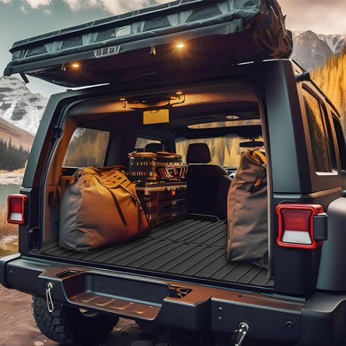 Nilight Cargo Mats for Tesla Model Y 5 Seat 2020 2021 2022 2023 2024 2025 All Weather Protection Heavy Duty Cargo Liners - color: 2020-2025 Tesla Model Y 5 Seat Cargo Mat