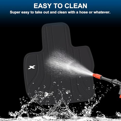 Car Floor Mat Custom Fit for BMW 3/4 Series 2019-2026 G20 G21 M3(G80) M4(G83) i4(G26) Black Red Rubber Auto Floor Liners Set All Weather Protection Heavy Duty Odorless