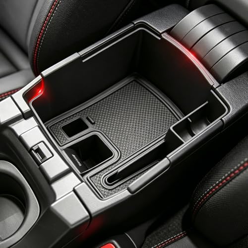 Autorder Center Console Organizer for 2019-2026 Toyota Corolla/ 2022-2026 Corolla Cross Accessories Car Armrest Storage Box Middle Console Tray Container with Non-Slip Silicone Mats - size: 2019-2026 Toyota Corolla 2022+ Corolla Cross
