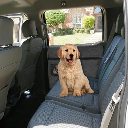 2PCS Dog Car Door Protector with Mesh Pocket Compatible with Ford F-150 2015-2023 Vehicle Door Covers from Dog Scratching, Repels Water & Dirt Side Machine Washable Side Pet Shield Panel Black
