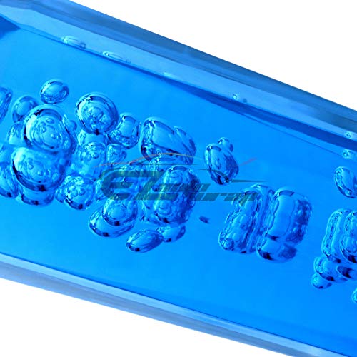 EZAUTO WRAP Shift Knob Stick Crystal Transparent Bubble Blue Throw Gear Shifter 15cm - color: Blue, size: 15cm