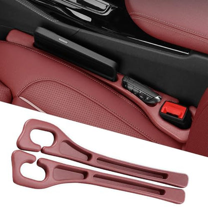 Car Seat Gap Filler 2-Pack, Universal Car Seat Gap Filler Organizer, Seat Gap Plug – Fills Gap Between Seat & Console (Red) - color: Red
