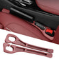 Car Seat Gap Filler 2-Pack, Universal Car Seat Gap Filler Organizer, Seat Gap Plug – Fills Gap Between Seat & Console (Red) - color: Red