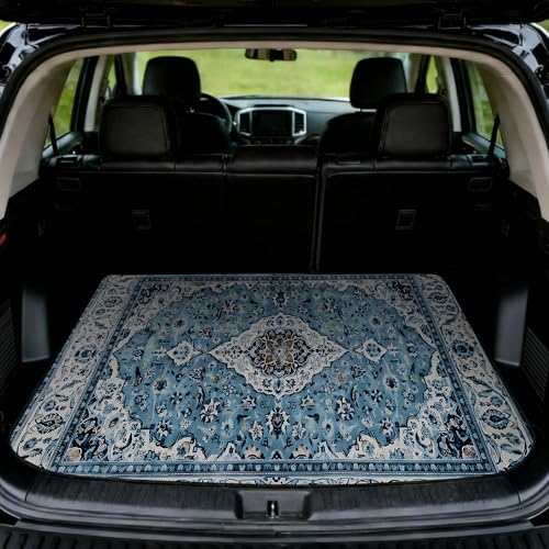 Car Trunk Mat - Universal Size 29" x 39", Bohemian Style Cargo Liner, Car Accessory for SUVs/Sedan/Wagons, Durable Protective Mat, Trunk Liner for Families/Travel Enthusiasts - style: Bohemian style-11