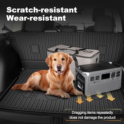 Cargo Liner and Backrest Mat for Ford Bronco Sport 2021-2026 - Custom Fit All Weather Trunk Mat Seat Back Cover Car Interior Accessories Protection Rear Cargo Mat