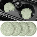 Car Coasters for Cup Holders [4 Pack] - 2.75In Silicone Auto Mug Mats - Universal Non-Slip Recessed Car Interior AccessoriesDesert Sage - color: 4pack-desert Sage