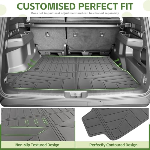 Trunk Mat for 2025 2026 Toyota 4Runner 5 Seats Gas, Rear Cargo Mat All Weather TPE Protector Trunk Liner Accessories(Not for Hybrid EV/i-Force MAX) - size: 5Seats-Trunk Mat