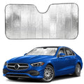 EcoNour Accordion Car Windshield Sun Shade | Reflective Car Window Shades for UV & Sun Protection | Foldable Windshield Cover Keeps Interior Cool | 26 x 56 Inches - size: Small