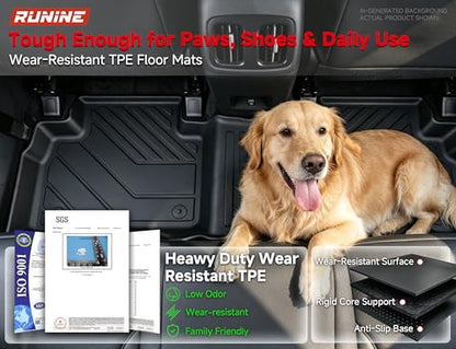Floor Mats for Hyundai Tucson 2022-2025 2026(Excluding Hybrid & PHEV), All Weather Protection Custom Floor Mats Trunk Cargo and Car Windshield Cover Set for Car Accessories,Car Floor Liners Set - size: Hyundai Tucson 2022-2026