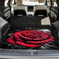Universal Car Trunk Mat 29" x 39", Red Rose Pattern All Weather Trunk Protection Cargo Liner, Durable Cargo Mat Rear Trunk Liner, Stylish Vehicle Interior Accessories Suitable for Most Car Models - color: Red Rose Pattern
