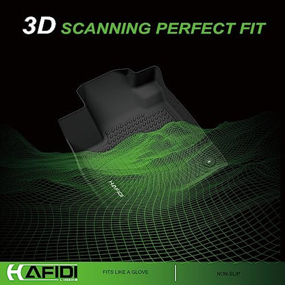 HAFIDI® Floor Mats Fit for 2019-2026 Dodge Ram 2500/3500 Crew cab, All Weather Protection TPE Anti-Slip Automotive Floor Liners, Fits 1st & 2nd Row Full Set Custom Accessories, Black - style: 10) For Ram 2500/3500 2019-2026 Floor Mats