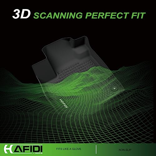 HAFIDI® Floor Mats Fit for 2009-2012 Ford Escape for Mazda Tribute & Mercury Mariner 2009-2011 All Weather Protection TPE Car Floor Liners, Fits 1st & 2nd Row Full Set Custom Accessories, Black - style: 13) For Escape 2009-2012 Floor Mats