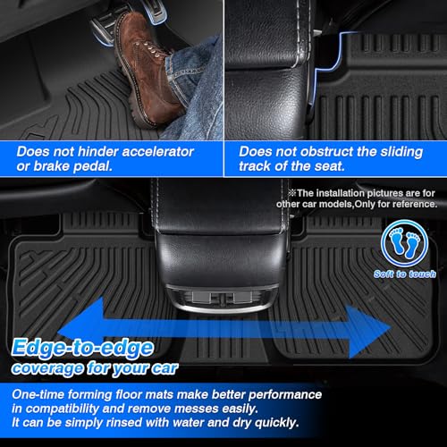 Charger Floor Mats - Car Mats for 2011-2023 Dodge Charger RWD/Chrysler 300 RWD, All Weather Full Set Floor mats and Cargo Liner for Charger Accessories, Heavy Duty Waterproof, Black - size: 4)Dodge Charger RWD 11-23 Full Set
