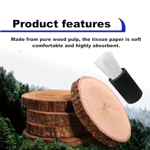 4PCS Car Tissue Holder, Pull Out Cars Tissue Holder, Refillable Tissues Cylinder Travel Tissue Tubes Box Container Multifunctional Car Tissue Box Fits for Cup Holder Round (Black)