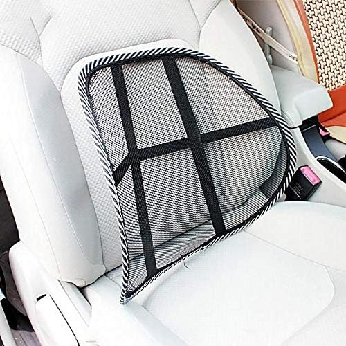 Breathable & Cool Mesh Support | Lumbar Support Cushion Seat Back Muscle Car Home Office Chair Pain Relief Travel Lumbar Mesh Supporter