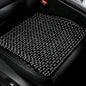 HJJKKH Natural Wood Beaded Seat Mat, Summer Office Chair Seat Cushion 17" x 17", Cooling Breathable Car Seat Cover Cushion for Vehicle Supplies Home Sofa Pads - color: Black