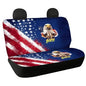 AFPANQZ 250 Years Eagle Print Car Seat Covers Back Seat 2 Pcs Car Accessories, Seat Protector for Back Seat Non-Slip Soft Pet Seat Cushion - color: 250 Years Eagle Print