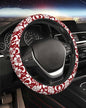 Steering Wheel Cover Accessories Neoprene Cover, Breathable Non-Slip Easy to Install Suitable for Women Men, 14.5-15.5 Inch for Car SUV Van Truck Universal - Artistic Flower - color: Artistic Flower