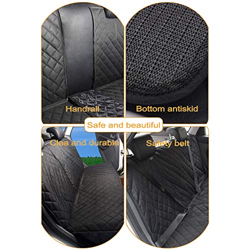 Dog Seat Cover, 100% Waterproof Bench Seat Cover Protector Scratch Proof Nonslip Durable Soft Pet Back Seat Covers for Cars Trucks & SUV