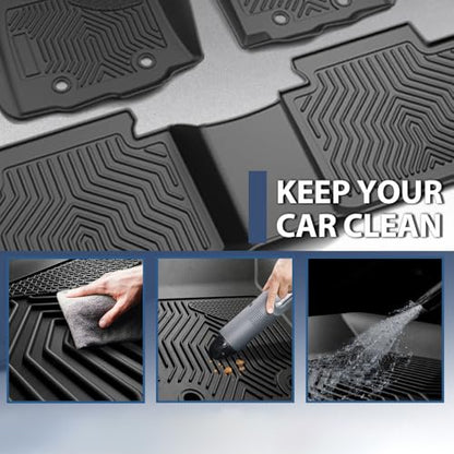 PIT66 Floor Mats Compatible with 2007-2013 Chevy Silverado/GMC Sierra 1500 Crew Cab, Fit 2007-2014 Silverado/Sierra 2500/3500 HD Crew Cab, TPE 3-Piece Floor Liners - size: Fit Chevy Silverado Crew Cab 2007-2013 | 3PCS