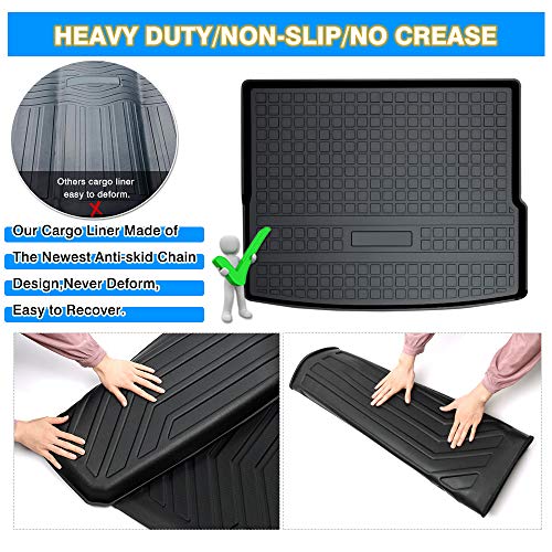 Cartist Cargo Liner Fits for BMW X1 2016 2017 2018 2019 2020 2021 2022 All Weather Back Seat Cover Trunk Cargo Mat for BMW x1 Accessories - size: 6)BMW X1 2016-2022