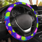 Tropical Flamingo Steering Wheel Covers Hibiscus Fruit Universal 15 Inch Car Wheel Cover,Anti-Slip Breathable Car Accessories Protector Fit for Trucks,Sedans,SUVs,Vans - color: Tropical Flamingo
