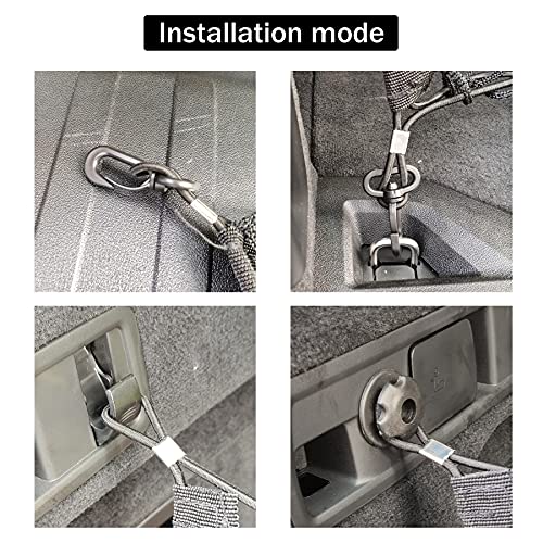 Amiss Cargo Net Stretchable. Adjustable Elastic Trunk Storage Net with Hook for SUVs, Cars and Trucks, Car Exterior Accessories (43.3x15.8 Inch) - size: 43.3x15.8 Inch