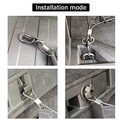 Amiss Cargo Net Stretchable. Adjustable Elastic Trunk Storage Net with Hook for SUVs, Cars and Trucks, Car Exterior Accessories (43.3x15.8 Inch) - size: 43.3x15.8 Inch