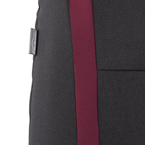 FH Group Car Seat Covers Rear Set Cloth - Car Seat Covers with Removable Headrest,Universal Fit,Automotive SeatCovers,Washable Car SeatCover for SUV,Sedan,Van Burgundy - color: Burgundy, size: Rear Set