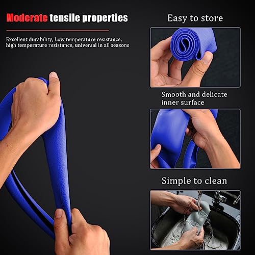 JDDRY Car Steering Wheel Cover,Silicone Steering Wheel Protector,Universal Fit Automotive Steering Wheel Cover, Steering Wheel Protective Cover(Royal Blue,1PC) - color: Royal Blue
