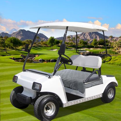 Golf Cart Seat Covers, Thickened Short Plush Seat Towel Blanket with Non-Slip Backing, Soft & Heavy Duty, Fits Most 2 & 4 Passenger EZGO Yamaha Club Car, 51"x30.5", Light Gray - color: Light Gray
