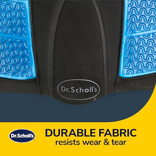 Dr. Scholl's Massaging Gel Posterior Seat Cushion for Car, Office, Home — Black - size: Posterior, style: Massaging Gel-Infused