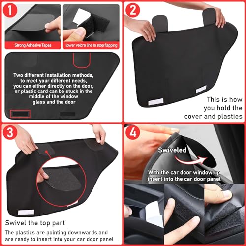 2PCS Car Door Protector for Dogs,Waterproof, Anti-Scratch, with Mesh Pockets for Snacks & Toys，Vehicle Door Protectors for Cars, Trucks, SUVs
