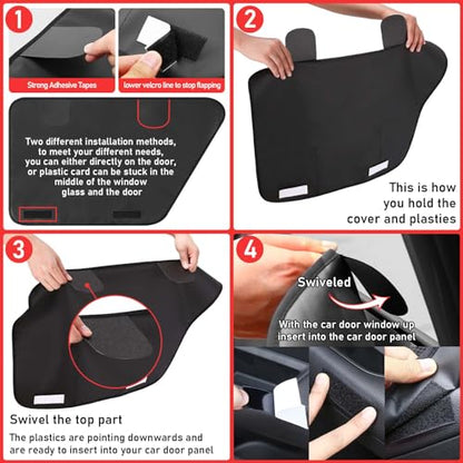 2PCS Car Door Protector for Dogs,Waterproof, Anti-Scratch, with Mesh Pockets for Snacks & Toys，Vehicle Door Protectors for Cars, Trucks, SUVs