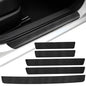 Door Sill Protector, Carbon Fiber Texture Waterproof Scratch Resistant Car Door Protector, Enhances Vehicle Aesthetics, Car Door Sills and Car Trim, Universal Fit for All Vehicle Models (10PCS)