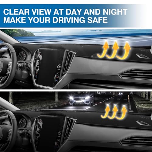 KUST Black Dash Cover for Subaru Crosstrek 2024 2025 2026 Non-Slip Dashboard Cover Polyester Interior Accessories for Subaru Crosstrek Custom Fit Dash Mat Sunshade No Glare - size: For Crosstrek 24-26