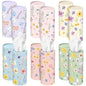 Outus 12 Pcs Floral Car Tissue Holder Cylinders with 3 Ply Facial Tissue Bulk, Portable Paper Dispenser for Cup Holder, Travel Bathroom Table Decor, Tissues Boxes Container for Home Office Party - style: Floral
