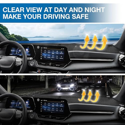 KUST Black Dash Cover for Chevrolet/Chevy Equinox 2025 2026 (Not fits for Equinox EV) Polyester Dashboard Cover Non-Slip Interior Accessories for Equinox Custom Fit Dash Mat No Glare - size: For Equinox 25-26