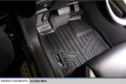 SMARTLINER Custom Fit Floor Mats 2 Row Liner Set for 2007-2013 Acura MDX - color: Acura MDX 2007 - 2013
