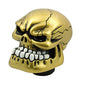 Gold Skull Manual Automatic Gear Shift Knobs - color: Gold