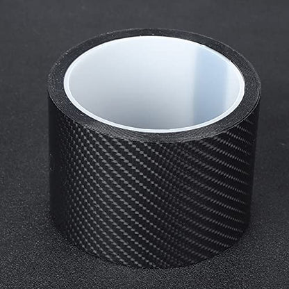 POCREATION Carbon Fiber Car Door Sill Protector, Black Adhesive Door Edge Guard Wrap Film for SUV Truck Sedan, Anti Scratch Paint Protection for Door Threshold and Trunk