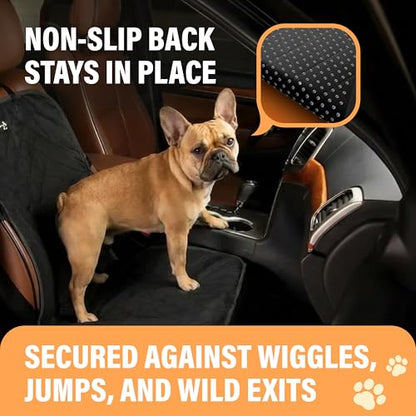 Active Pets Dog Car Seat Cover, Waterproof Front Seat Protector for SUV Truck Sedan, Pet Safety Travel Comfort System with Universal Fit, Pink - color: Pink
