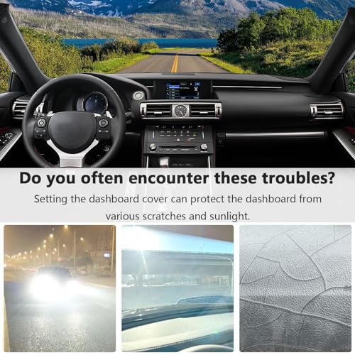 Dashboard Cover Suitable for Lexus IS250 IS350 2006 2007 2008 2009 2010 2011 2012 2013 Car Dashboard Cover Sun Visor Mat Non-Slip Polyester Dashboard Accessories - size: 2006-2013 For Lexus IS