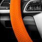FH Group FH3001ORANGE Universal Fit Silicone Snake Pattern with Massaging Grip Orange Steering Wheel Cover fits most Cars, SUVs, Trucks, and Vans - color: Orange