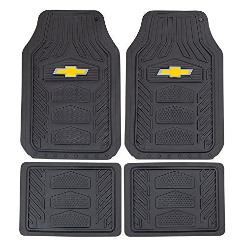 Plasticolor Chevrolet Weatherpro 4 Piece Floor Mats Set, Floor Mats by Plasticolor (001664R03), Black, One Size