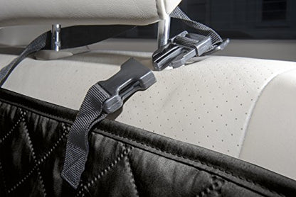 Furhaven Universal Water-Resistant Quilted Single Car Seat Protector - Black, One Size