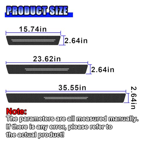 Car Door Sill Protector, Anti-Scratch Automotive Doors Threshold Strip Sticker, Waterproof Auto Door Entry Edge Guard, Carbon Fiber Decoration Trim Cover for Car, SUV, Truck (White-9PCS)