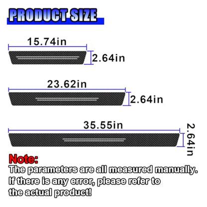 Car Door Sill Protector, Anti-Scratch Automotive Doors Threshold Strip Sticker, Waterproof Auto Door Entry Edge Guard, Carbon Fiber Decoration Trim Cover for Car, SUV, Truck (White-9PCS)